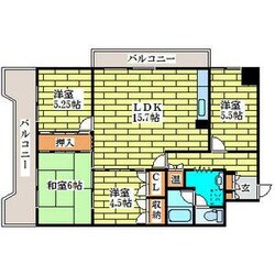 朝日プラザ偕楽園の物件間取画像